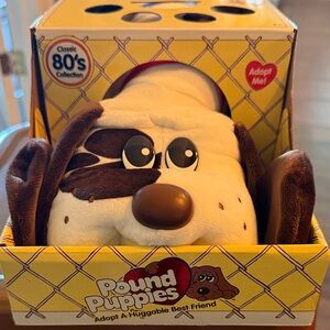 Pound Puppies Plush Dog Toy - Brown and White